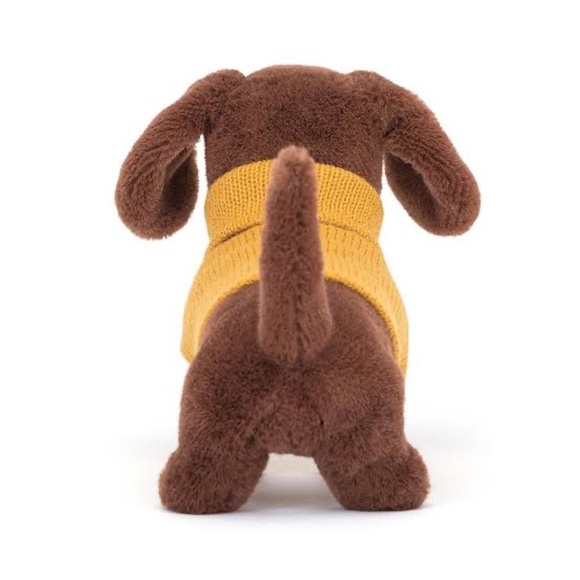 Jellycat retired yellow sweater sausage dog - Picture 2 of 9